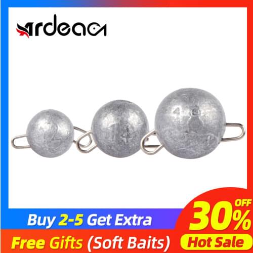 Ardea Jig Head Lead Deep Water Bullet 2g 4g 8g 10g 14g 16g 18g Weight Match Crank Hook Soft Lure Fishing Tackle