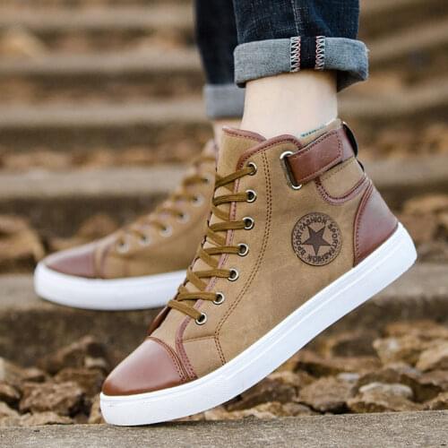 Men Casual Boots Fashion Men Canvas Shoes High Top Sneakers Men 2019 New Men Canvas Winter Boots Plus Size 38-47