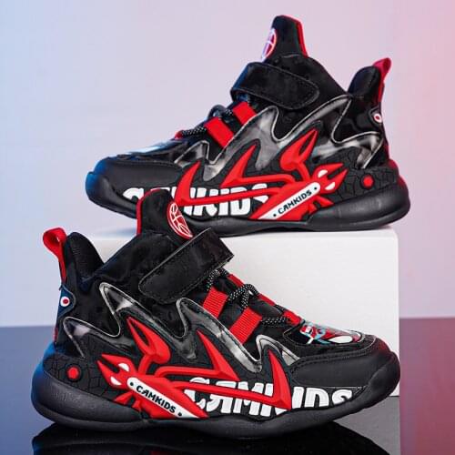 Boys Shoes Brand Leather Sports Shoes for Kids Sneakers Cartoon Fashion Children Basketball Shoes Boys Running Sneakers Basket