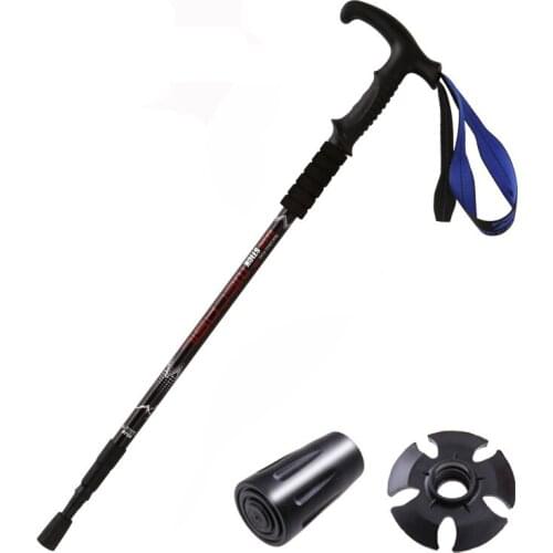 Fonoun Walking Sticks Climbing Alpenstock 65-135cm Antiskid Wear Resistance Light Shock Absorption FG17