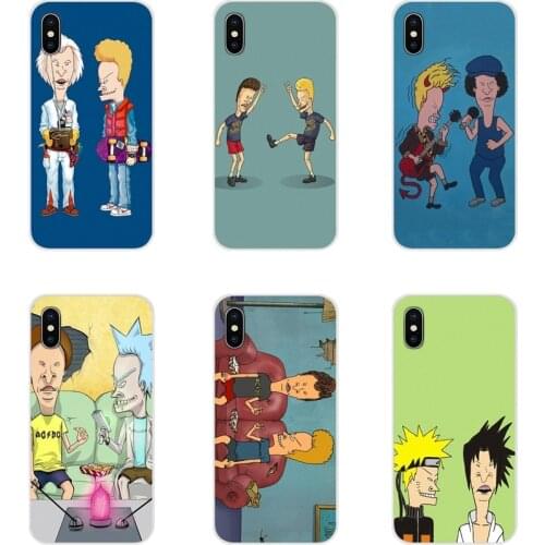 Transparent Clear TPU Case cartoon Beavis And Butthead For Apple iPhone X XR XS MAX 4 4S 5 5S 5C SE 6 6S 7 8 Plus ipod touch 5 6