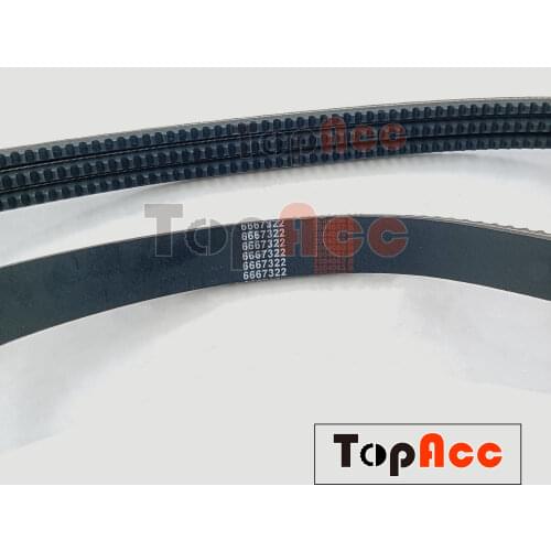 Drive Pump Belt 6667322 For Bobcat Loaders S175 S185 S205 T140 T180 T190 Hydro Excavator Spare Parts 3 Groove