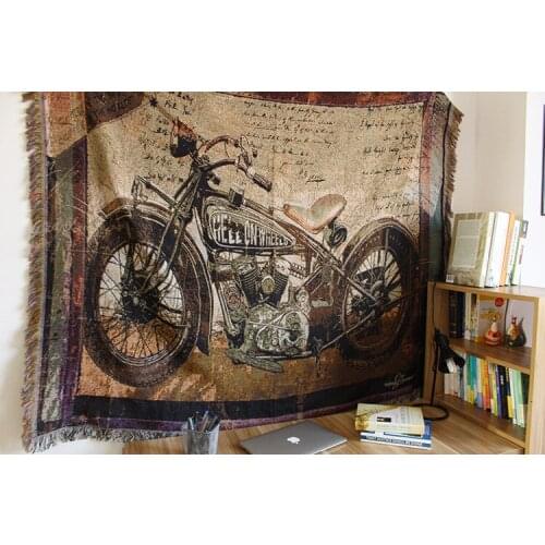 Retro Locomotive Warm Blanket / Carpet / Tapestry Sofa Towel Home Decoration Housse de Canape Manta Para Sofa Cover Throw