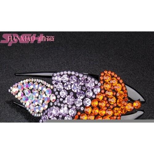 Hairpin duck mouth clip large grab water drill leaf disc hair card with teeth anti-slip adult mother Korean tiara new
