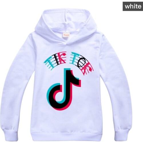 TIK TOK spring childrens hooded sweater long-sleeved sweater hoodie baby boy girl autumn Keep warm Sweatshirt