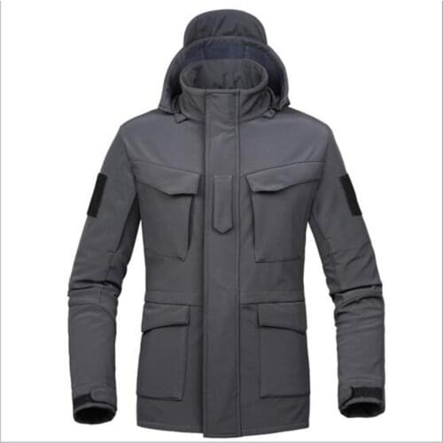 Thicken Waterproof Windproof Tactical M65 Windbreaker Jacket Outdoor Climbing Training Shark Skin Soft Shell Warm Assault Coat