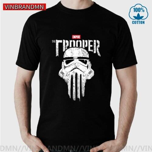 Vintage Galactic Empire The Trooper T shirts Retro IMPERIAL ACADEMY Class of 1977 T-shirt JEDI Stormtrooper Tops Tshirt camiseta