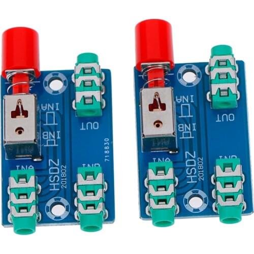 High Quality 2 Audio Switching Board 3.5mm A/B Audio Input Block Optional Select Output Type Wholesale