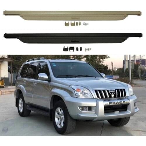 For Toyota Land Cruiser Prado LC120 FJ120 120 2003-2009 High Quality Rear Trunk Security Screen Privacy Shield Cargo Cover