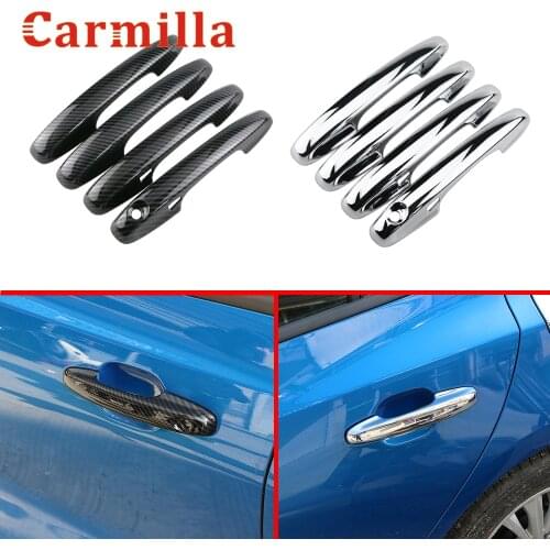 Car Door Handle Protection Cover Fit for Ford Focus 2019 2020 New Accessories Exterior Door Handles Cover Trim Sticker 4 Pcs/set