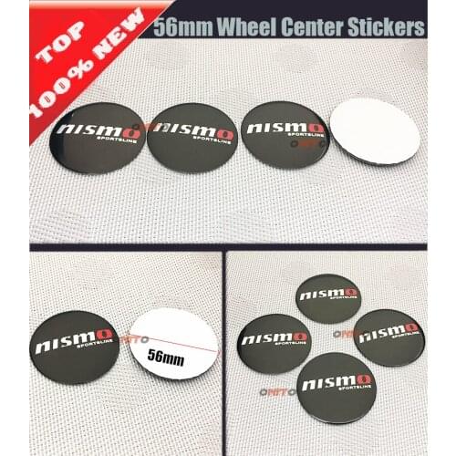 4pcs/set Car Center Caps Logo Car Wheel Center Hub Cap Emblem Badge Sticker for Nismo Logo Car Wheel Hub Cap Sticker Decal