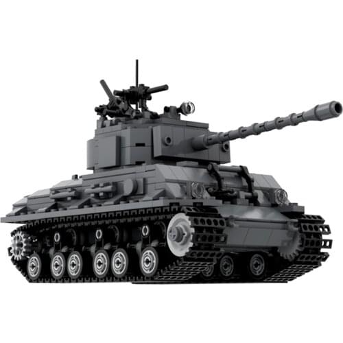 738Pcs DIY Creative Building Blocks Assembly MOC Military Tank Model Sherman M4 Firefly Set Educational Toy (Limited Edition)