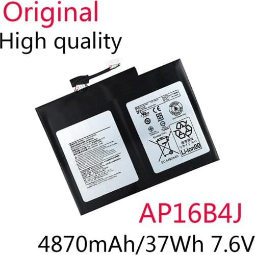 AP16B4J Original New Battery For ACER SWITCH ALPHA 12 SA5-271 SA5-271P SA5-271-55Q6 7.6V 4870mAh 37Wh