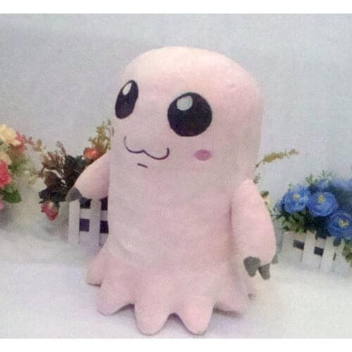Anime Mochimon Plush Toys Digimon Digital Monsters Figure Doll 35cm Filling Pillow IZUMI KOUSHIRO Cosplay Motimon for Gift