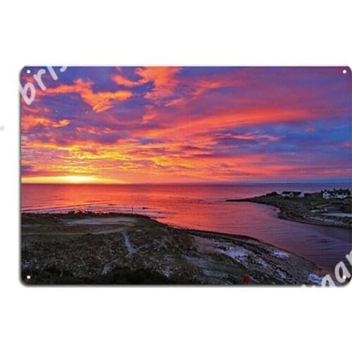 Brora Estuary Sunrise Metal Signs Wall Mural Design Wall Plaque pub Garage Tin sign Posters