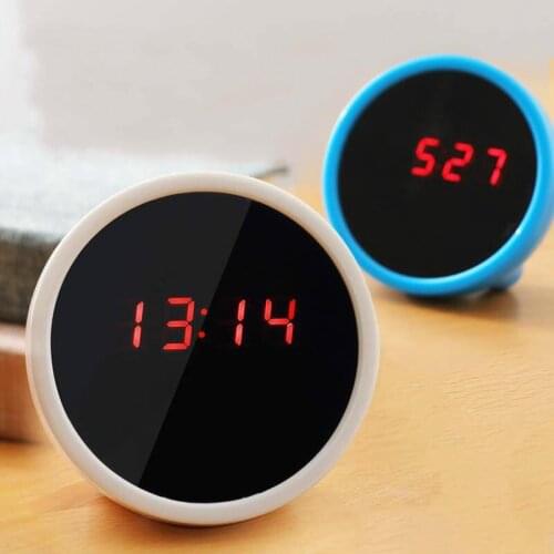 Alarm Clock Simple Fashion LED Clock Electronic Digital Display Mirror Screen Student Alarm Clock Child Men Women Use of Mirror