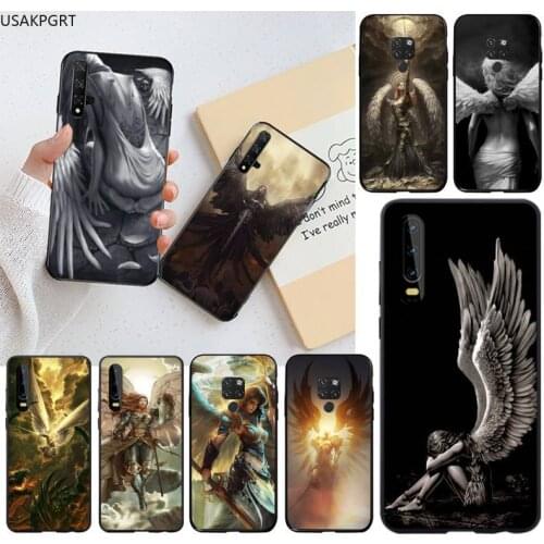 USAKPGRT Angel God The Paladin Phone Case for Huawei P40 P30 P20 lite Pro Mate 30 20 Pro P Smart 2020 prime