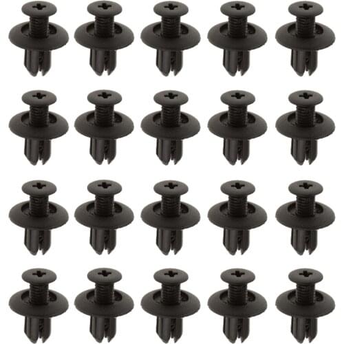 20 Pieces Black Nylon Car Retainer Clips Door Trim Panel Garnish For Kia Hyundai for Honda for Mitsubishi