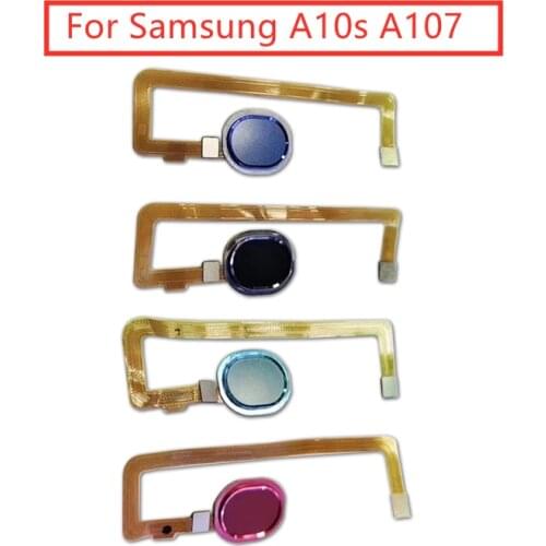 For Samsung Galaxy A10S A107 Fingerprint Scanner Flex Cable Touch Sensor ID Home Button Return Ribbon Flex Cable Repair Parts