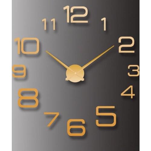 GZ210 37 inch 3D fashion simple DIY wall clock acrylic mirror wall clock creative home decoration