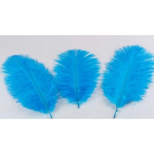 10 pcs quality light blue ostrich feathers, 6-8inches / 15-20cm, DIY wedding decorations