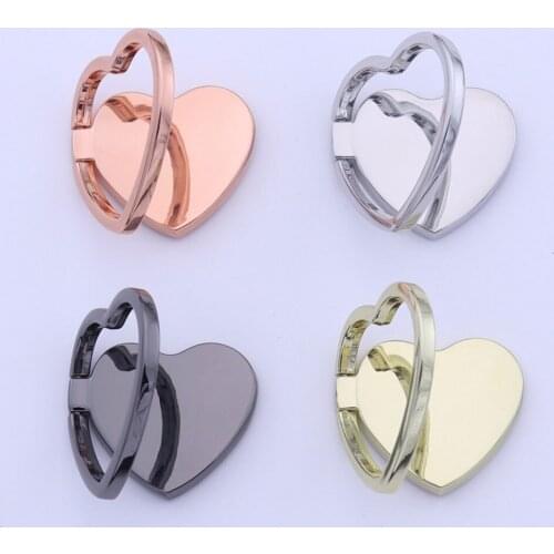 Mini Cute Love Shape Phone Finger Holder Universal Magnetic Ring Holder Stand for iphone xr 7 8 xs max Xiaomi Huawei Samsung