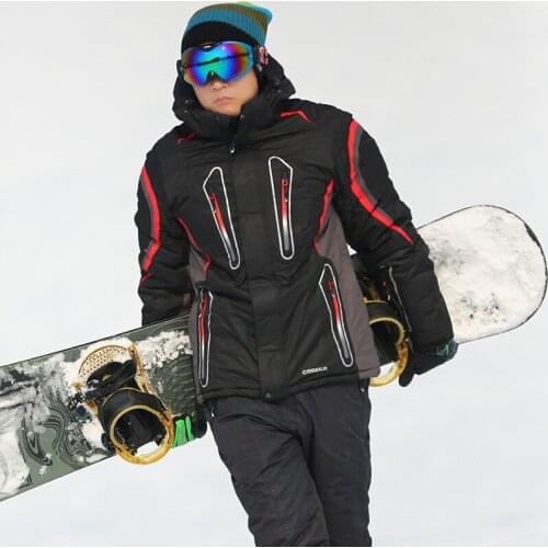 Free shipping Outdoor Genuine New Mens ski jacket Skiing Clothes Inside Heat Reflective All-weather Breathable Warm Clothes
