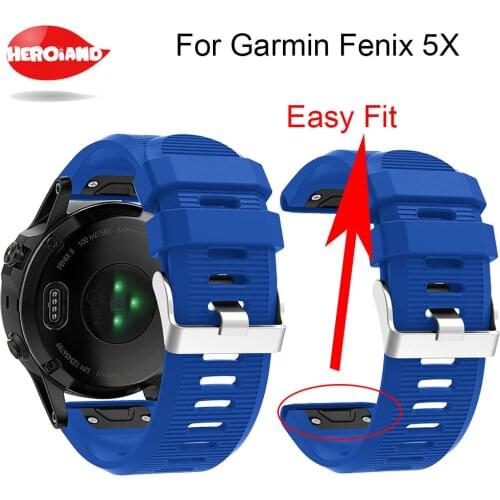 Soft Quick Release Kit Band Strap For Garmin Fenix 5X GPS Smart Watch Fitness Bracelet for Garmin Fenix 5X for Garmin Fenix 3HR
