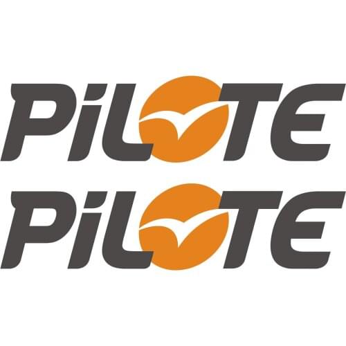 For 2 x PiLOTE 50cm 12,5cm aufkleber sticker wohnmobil camper wohnwagen caravan Car Styling