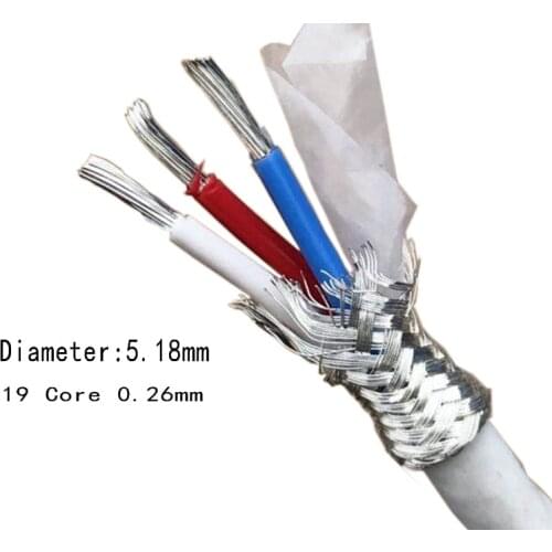 One meter 5N occ pure Copper silver cable for DIY HIFI audio RCA cable audio XLR cable