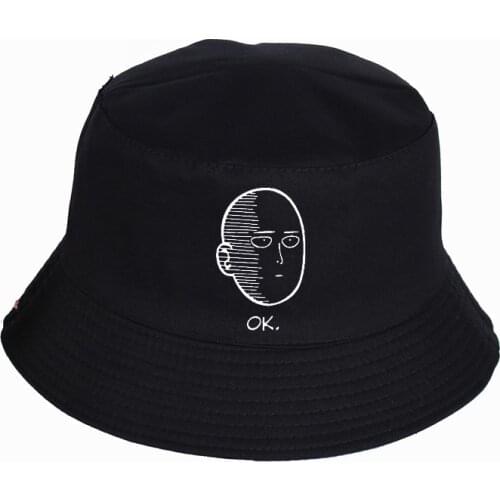 ANIME One Punch Man Printed Bucket Hats Summer pop harajuku Women Men fisherman hat Outdoor sunshade cap fishing hat