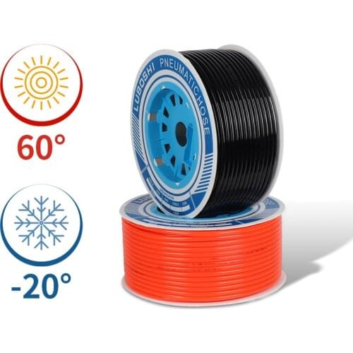 5 meters Pneumatic Tube Air Tubing Component Pneumatic Air Hose 4mm 6mm 8mm 10mm 12mm PU Pipe Air Line Hose for Compressor