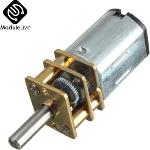 DC 12V 300RPM Gear Motor Electric Speed Reduction Shaft Diameter Reduction Gear Motor Full Metal Gearbox for RC Robot Model DIY