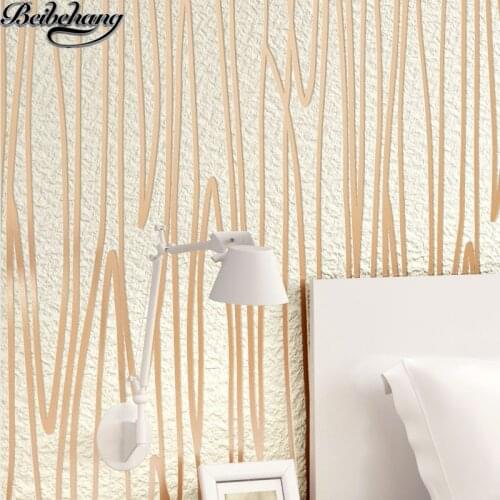 Beibehang High-end luxury three-dimensional embossed deerskin velvet wallpaper in the wallpaper of the dining room wallpaper