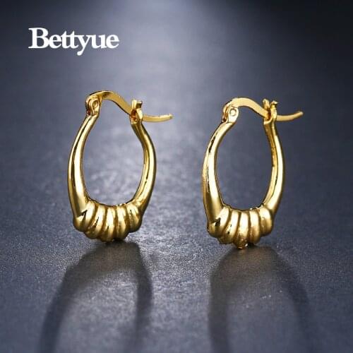 Bettyue Brand Fashion Luxury Charm Wholesale Hight Quality Metal Jewelry Earrings For Woman Gothic Style Wedding Party Gifts