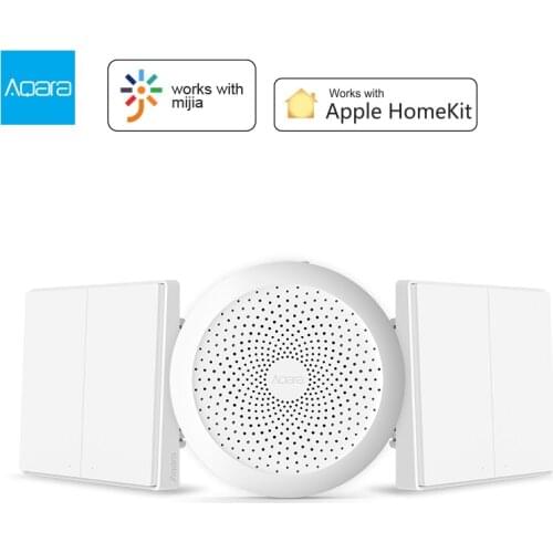 RU Stock Aqara Smart Gateway Hub D1 Wall Light Switch Zigbee Door Sensor Temperature Humidity Remote Control For Mi Home Homekit