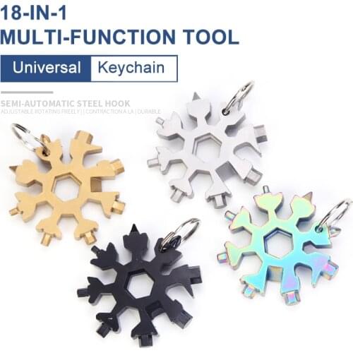 Bike Multitool 18 In 1 Snowflake Wrench Hexagonal Bicycle repair tool kit Set Phillips Screwdriver Outdoor Cycling Accessories