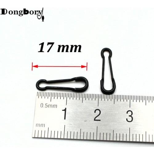 100 x Quick Links Clip Kwik Link Clips Size 2 Matt Black 17 mm Carp Fishing Terminal End Tackles Accessories Connect Lead