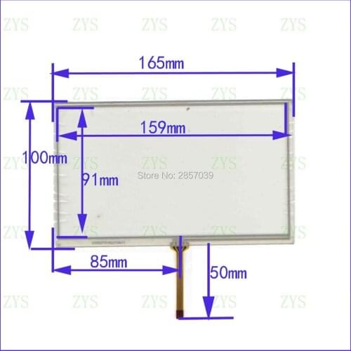 ZhiYuSun KD09G722-R29LF246-7) 7Inch 165mm*100mm 4Wire Resistive TouchScreen Panel Digitizer this is compatible 165*100
