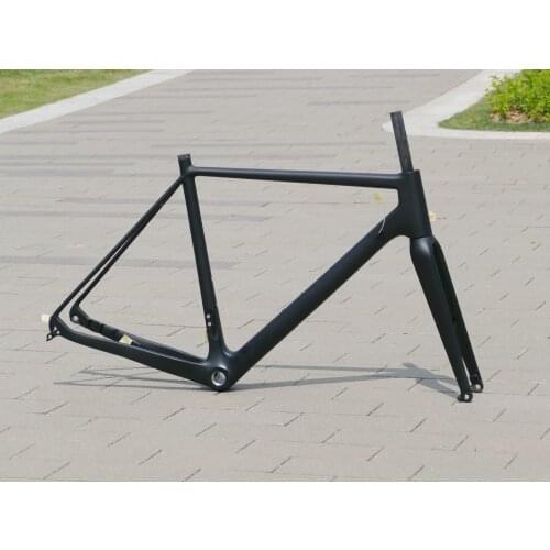 02# Full Carbon UD Matt Gravel Bike Bicyce Thru Axle Disc Brake Gravel Frame Fork 46cm, 49cm , 52cm, 54cm , 56cm , 58cm , 61cm
