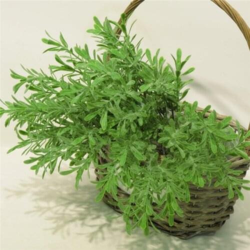 1pc Fluffy millet leaf green plant background wall simulation flower green leaf bonsai decoration