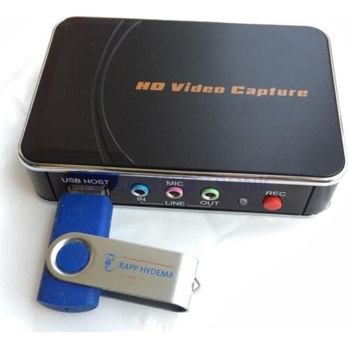 2017 New capture card for xbox 360 hdmi, convert HDMI, YPbPr to USB Flash disk directly, no pc required Free shipping