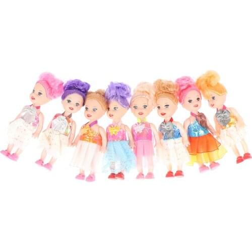 3/5 Pcs/Set ChildrenS Cute Colour Doll 3.5 Inch Doll Toy For Children Kids Girls