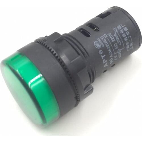 AD16-22D/S31 AC/DC 220 Volt Green Light LED Indicator Signal Lamp Bulbs 20mA