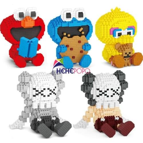 Diamond Blocks Cartoon Bird Auction Figure Juguete Micro Blocks Building Toy Educational Toys Anime Children Toys Girls Gifts