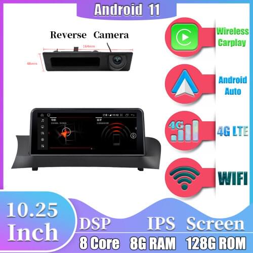 6+128GB Android 10.0 Car Radio Stereo Player GPS Video Multimedia Navigation For BMW X3 E83 2005 to 2008 iDrive