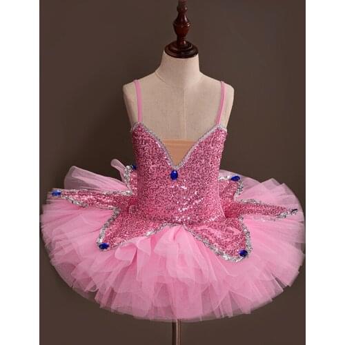 Ballet Tutu Dress Girl Gymnastics Tulle Skirt Pink Black White Green Swan Lake Ballet Costumes Dot Tutus Kids Dresses for Girls