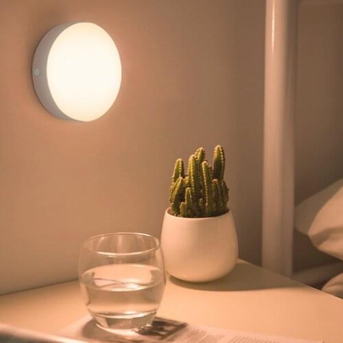 Motion Sensor Decor Portable USB Rechargeable Bedroom Night Light Magnetic Base Corridor Lamp Led Energy Saving Adhesive Indoor