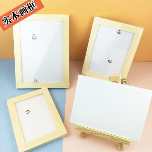 Wood Frame Preserved Fresh Flower DIY Wooden Frame Easel Preserved Fresh Flower Material Package Photo Frame