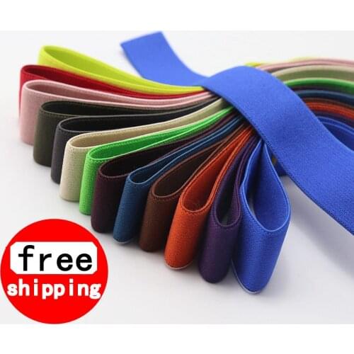 2.5CM Elastic Bands Elastic Ribbon Clothing Bags Trousers Elastic Webbing Rubber DIY Sewing Accessories